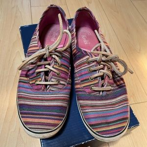 Keds x Madewell Champion Stripe Multi slip on Leather lace shoes
